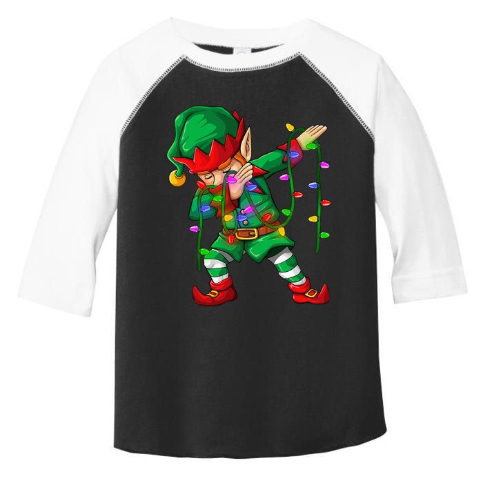 Dabbing Elf Costume Christmas Squad Boy Xmas Toddler Fine Jersey T-Shirt