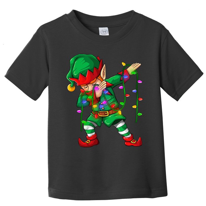 Dabbing Elf Costume Christmas Squad Boy Xmas Toddler T-Shirt