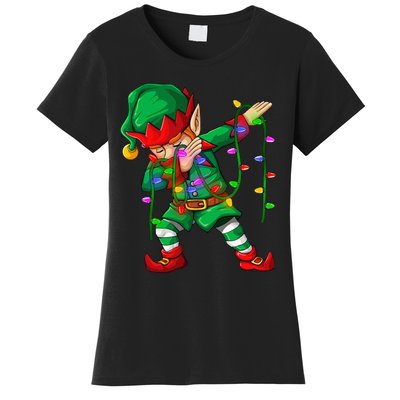 Dabbing Elf Costume Christmas Squad Boy Xmas Women's T-Shirt