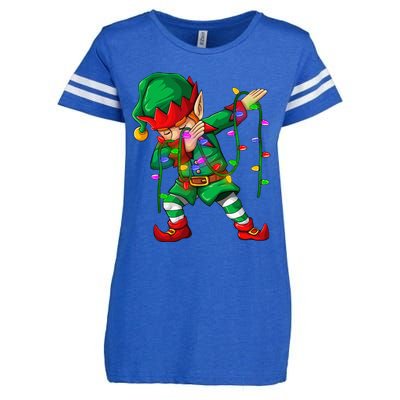 Dabbing Elf Costume Christmas Squad Boy Xmas Enza Ladies Jersey Football T-Shirt