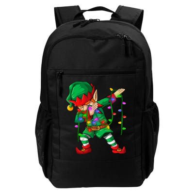 Dabbing Elf Costume Christmas Squad Daily Commute Backpack