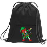 Dabbing Elf Costume Christmas Squad Sweatshirt Cinch Pack Bag