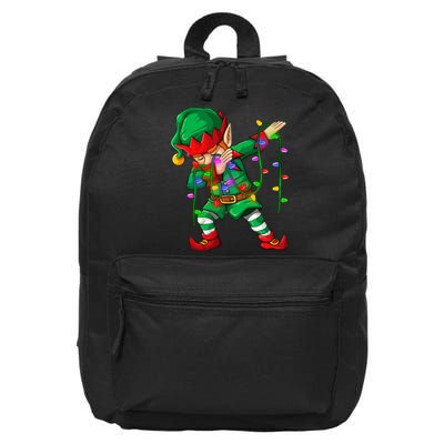 Dabbing Elf Costume Christmas Squad 16 in Basic Backpack