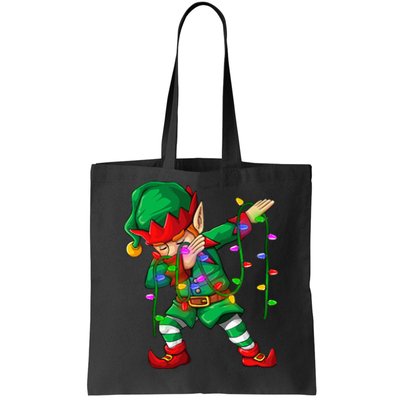 Dabbing Elf Costume Christmas Squad Tote Bag