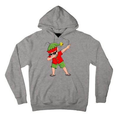 Dabbing Elf Christmas In July Summer Xmas Dab Tall Hoodie