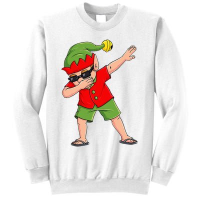 Dabbing Elf Christmas In July Summer Xmas Dab Sweatshirt