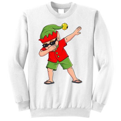 Dabbing Elf Christmas In July Summer Xmas Dab Sweatshirt