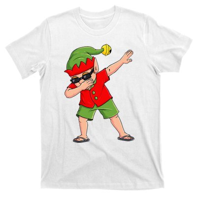 Dabbing Elf Christmas In July Summer Xmas Dab T-Shirt