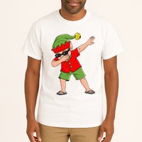 Dabbing Elf Christmas In July Summer Xmas Dab Tall T-Shirt