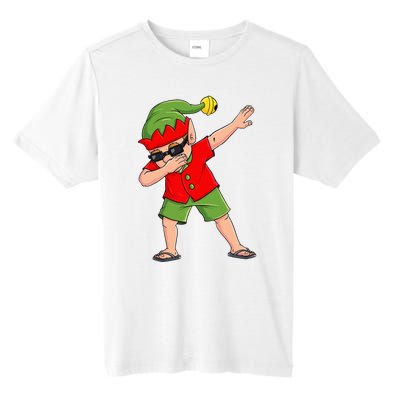 Dabbing Elf Christmas In July Summer Xmas Dab Tall Fusion ChromaSoft Performance T-Shirt