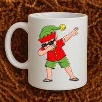 Dabbing Elf Christmas In July Summer Xmas Dab Mug