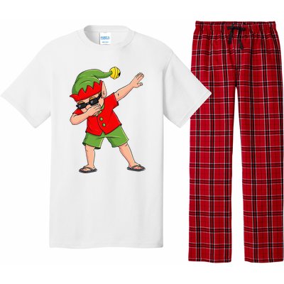 Dabbing Elf Christmas In July Summer Xmas Dab Pajama Set