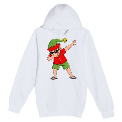 Dabbing Elf Christmas In July Summer Xmas Dab Premium Pullover Hoodie