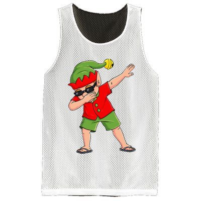 Dabbing Elf Christmas In July Summer Xmas Dab Mesh Reversible Basketball Jersey Tank