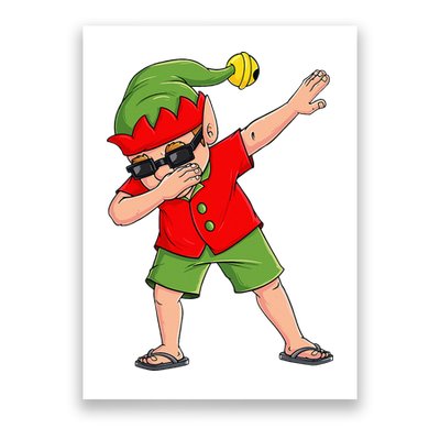 Dabbing Elf Christmas In July Summer Xmas Dab Poster