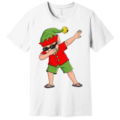 Dabbing Elf Christmas In July Summer Xmas Dab Premium T-Shirt