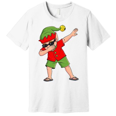 Dabbing Elf Christmas In July Summer Xmas Dab Premium T-Shirt