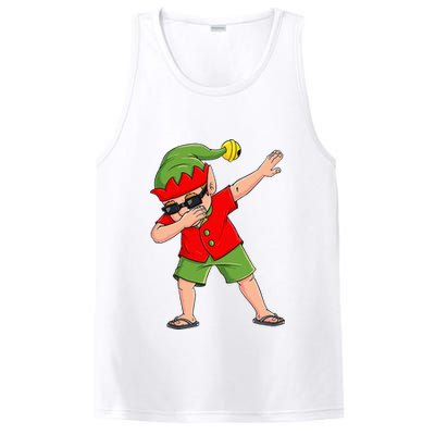 Dabbing Elf Christmas In July Summer Xmas Dab PosiCharge Competitor Tank