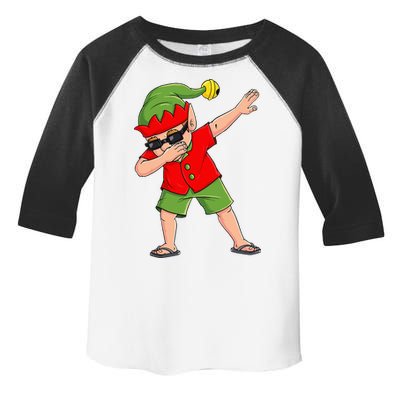Dabbing Elf Christmas In July Summer Xmas Dab Toddler Fine Jersey T-Shirt