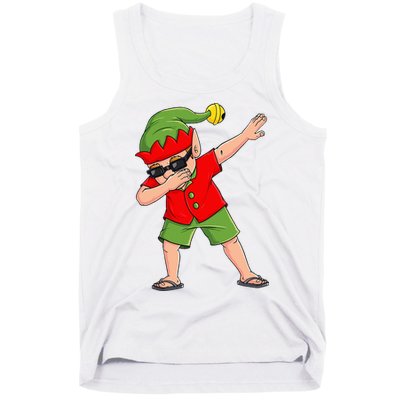 Dabbing Elf Christmas In July Summer Xmas Dab Tank Top