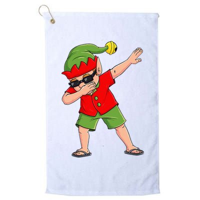 Dabbing Elf Christmas In July Summer Xmas Dab Golf Towel