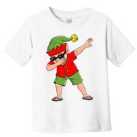 Dabbing Elf Christmas In July Summer Xmas Dab Toddler T-Shirt