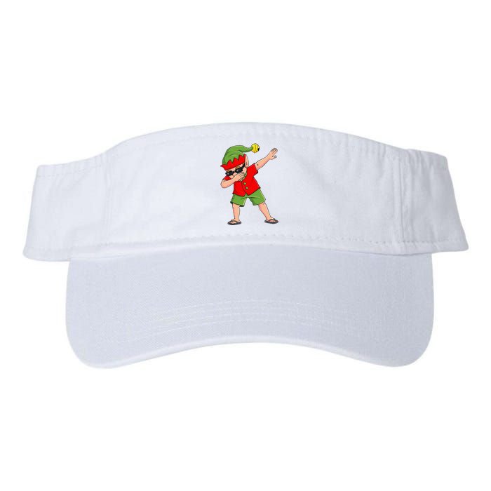 Dabbing Elf Christmas In July Summer Xmas Dab Valucap Bio-Washed Visor