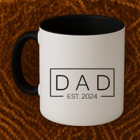 Dad Est Custom Year New Father Personalize Year Mug