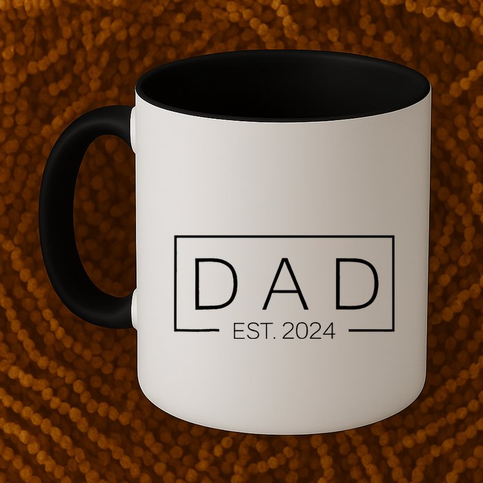 Dad Est Custom Year New Father Personalize Year Mug