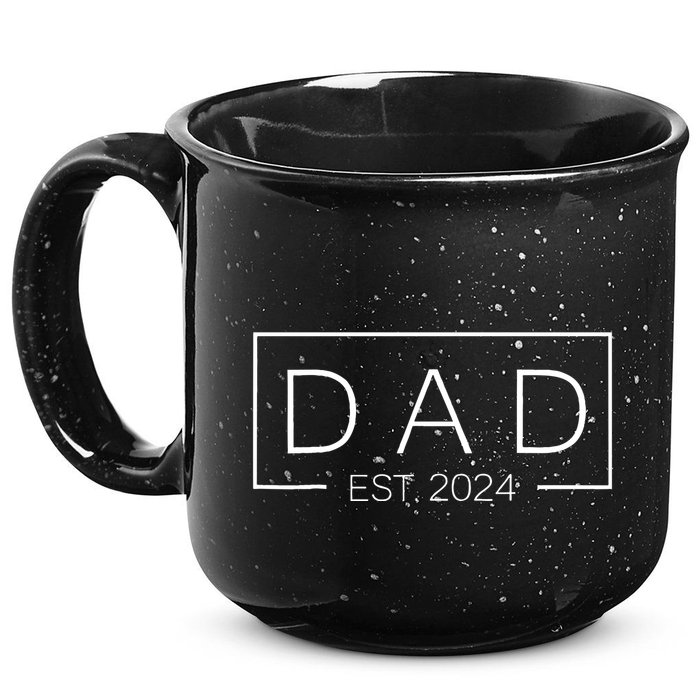 Dad Est Custom Year New Father Personalize Year 15oz Campfire Ceramic Mug