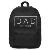 Dad Est Custom Year New Father Personalize Year 16 in Basic Backpack