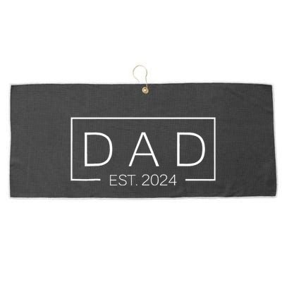 Dad Est Custom Year New Father Personalize Year Large Microfiber Waffle Golf Towel