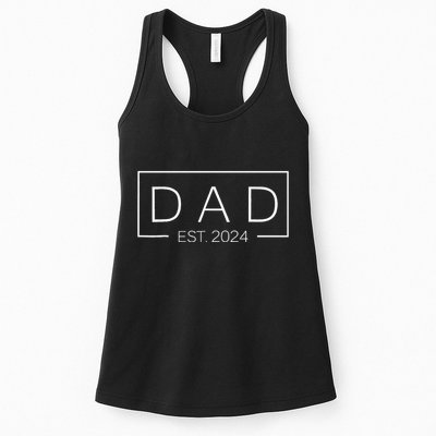 Dad Est Custom Year New Father Personalize Year Womens Tank Top