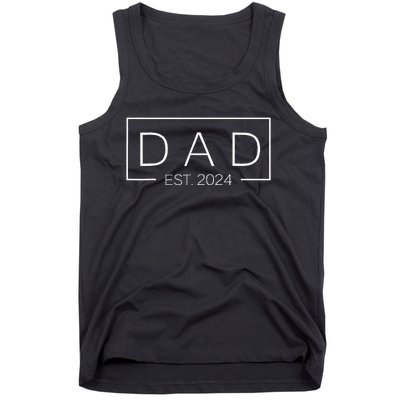 Dad Est Custom Year New Father Personalize Year Tank Top