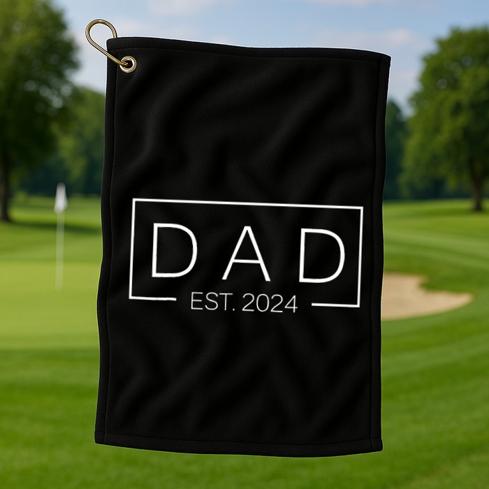 Dad Est Custom Year New Father Personalize Year Golf Towel