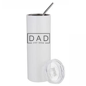 Dad Est Custom Year New Father Personalize Year Stainless Steel Tumbler