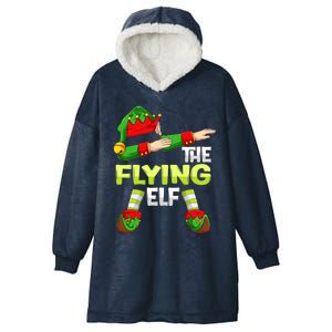 Dabbing Elf Christmas Pilote Pilotes Airplane The Flying Elf Gift Hooded Wearable Blanket