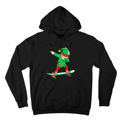 Dabbing Elf Claus Christmas Tree Lights Boys Dab Xmas Hoodie