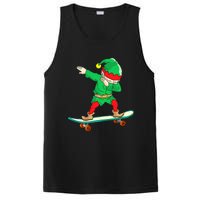 Dabbing Elf Claus Christmas Tree Lights Boys Dab Xmas PosiCharge Competitor Tank