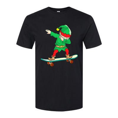 Dabbing Elf Claus Christmas Tree Lights Boys Dab Xmas Softstyle CVC T-Shirt