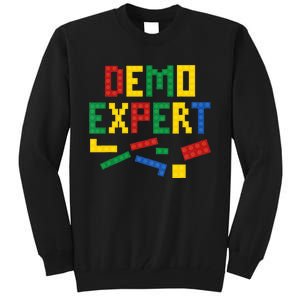 Demo Expert Cool Building Blocks Toy Brick Builder Tall Sweatshirt