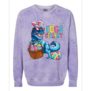 Dinosaur Eggs Cellent Easter Egg Dinosaur Funny Easter Dinosaur Colorblast Crewneck Sweatshirt