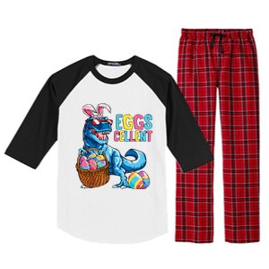 Dinosaur Eggs Cellent Easter Egg Dinosaur Funny Easter Dinosaur Raglan Sleeve Pajama Set