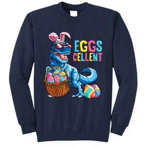 Dinosaur Eggs Cellent Easter Egg Dinosaur Funny Easter Dinosaur Tall Sweatshirt