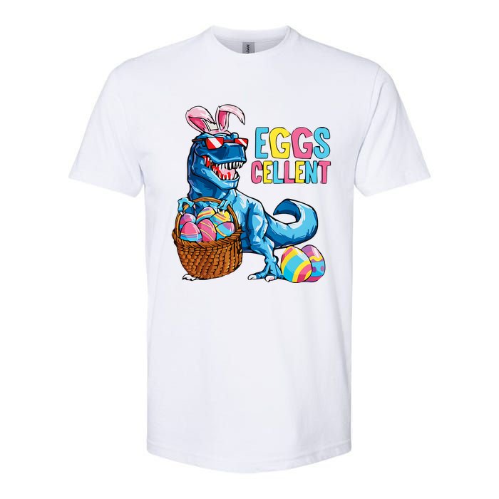 Dinosaur Eggs Cellent Easter Egg Dinosaur Funny Easter Dinosaur Softstyle CVC T-Shirt