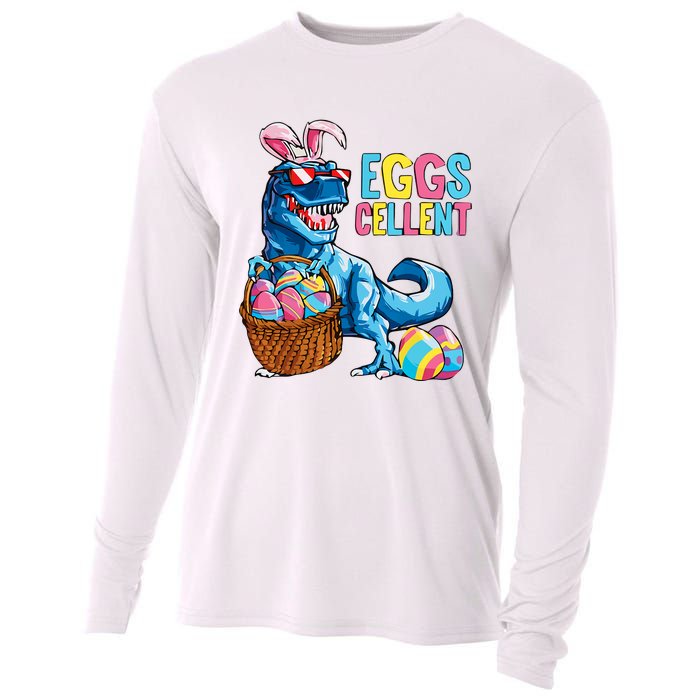 Dinosaur Eggs Cellent Easter Egg Dinosaur Funny Easter Dinosaur Cooling Performance Long Sleeve Crew