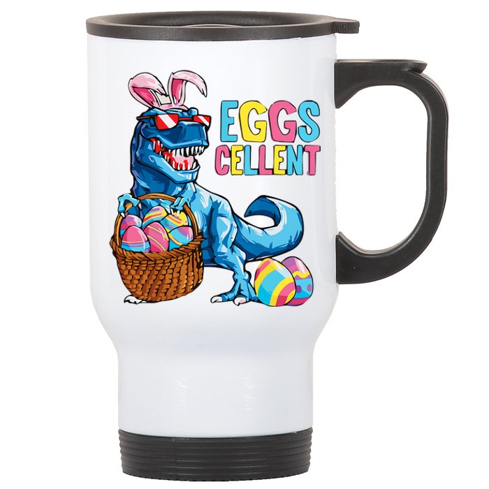 Dinosaur Eggs Cellent Easter Egg Dinosaur Funny Easter Dinosaur Stainless Steel Travel Mug