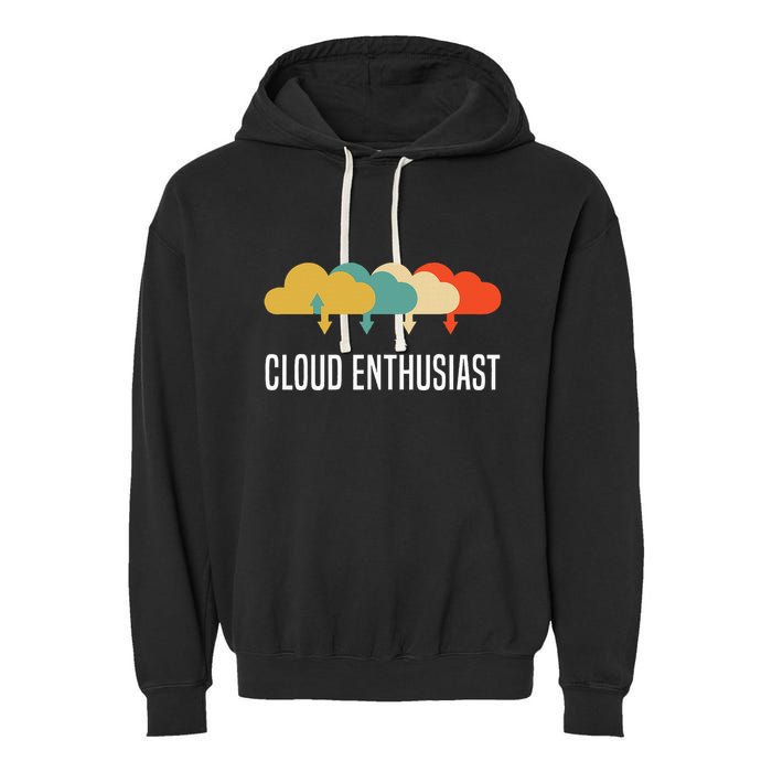 Devops Engineer Cloud Computing Cloud Enthusiast Garment-Dyed Fleece Hoodie