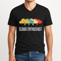 Devops Engineer Cloud Computing Cloud Enthusiast V-Neck T-Shirt