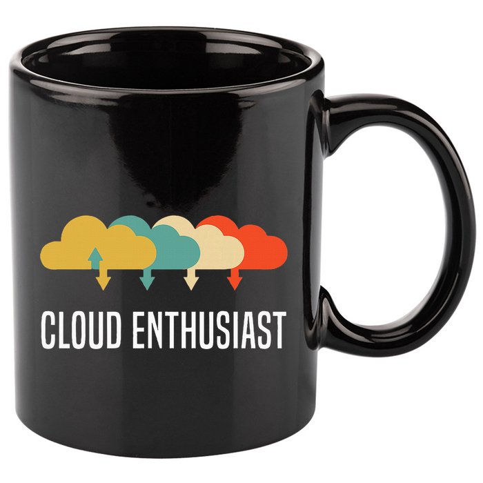 Devops Engineer Cloud Computing Cloud Enthusiast 11oz C Handle Ceramic Mug